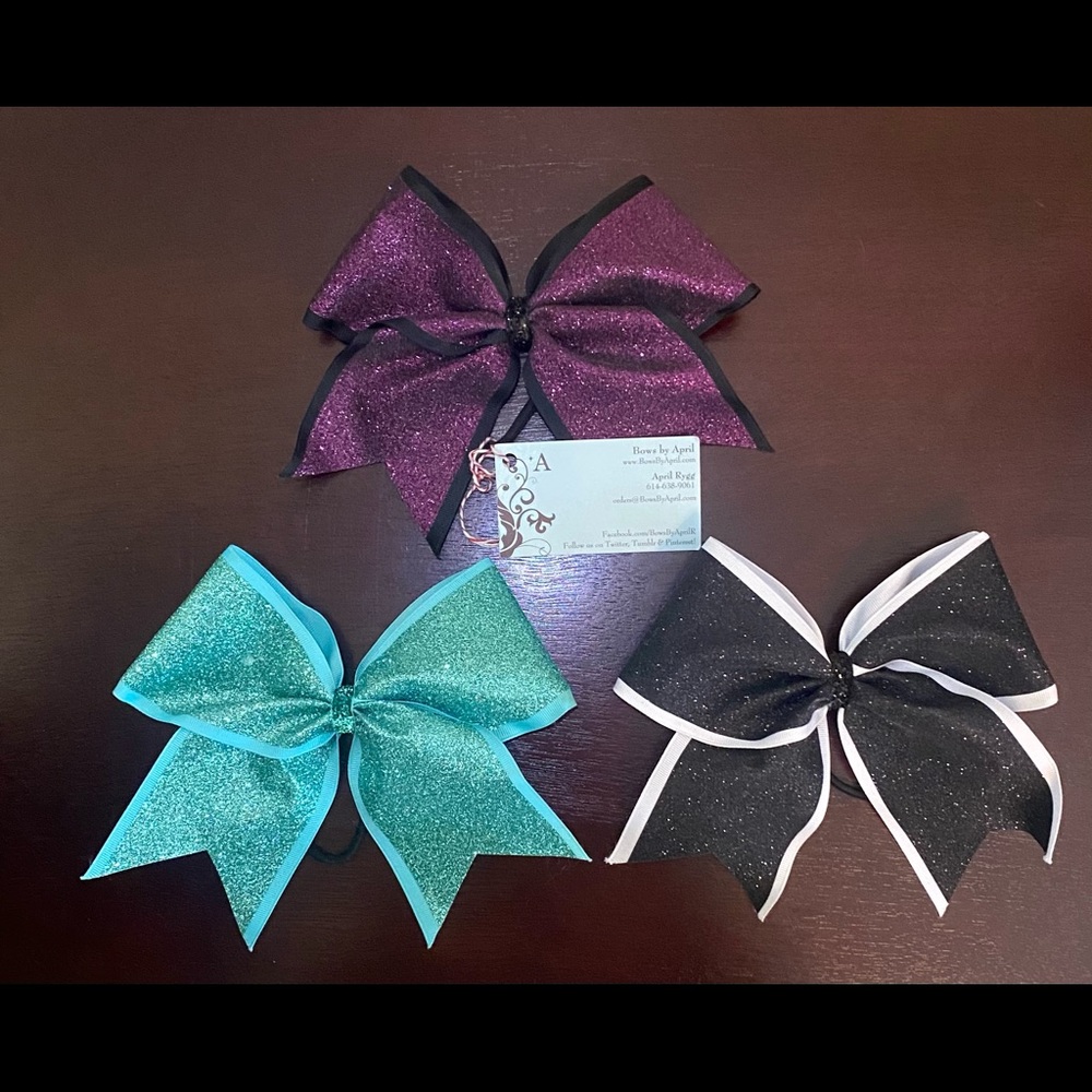Sparkly Cheer Bows